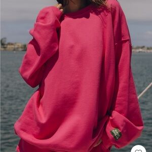 Daily Drills Unisex Oversized Crew - Hot Shot XS/S